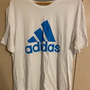 White Adidas T-Shirt 2XL